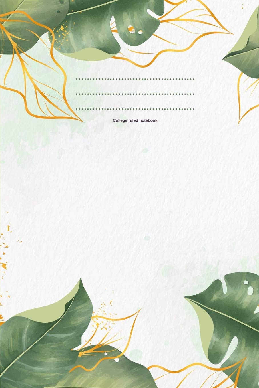 College ruled notebook