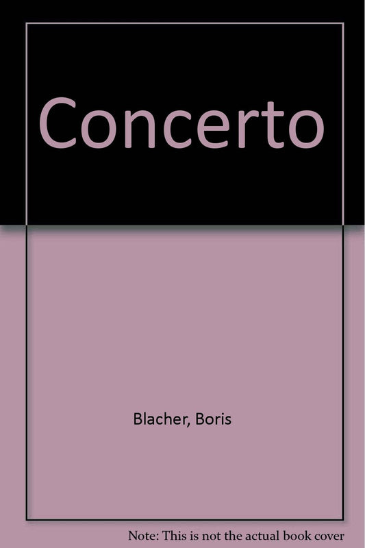 Concerto: Clarinet and Chamber Orchestra. Partition.