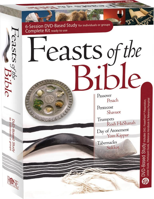 Feasts of the Bible 6-Session DVD Based Study Complete Kit: Passover, Pesach, Pentecost, Shavuot, Trumpets, Rosh Hashanah, Day of Atonement, Yom Kippu