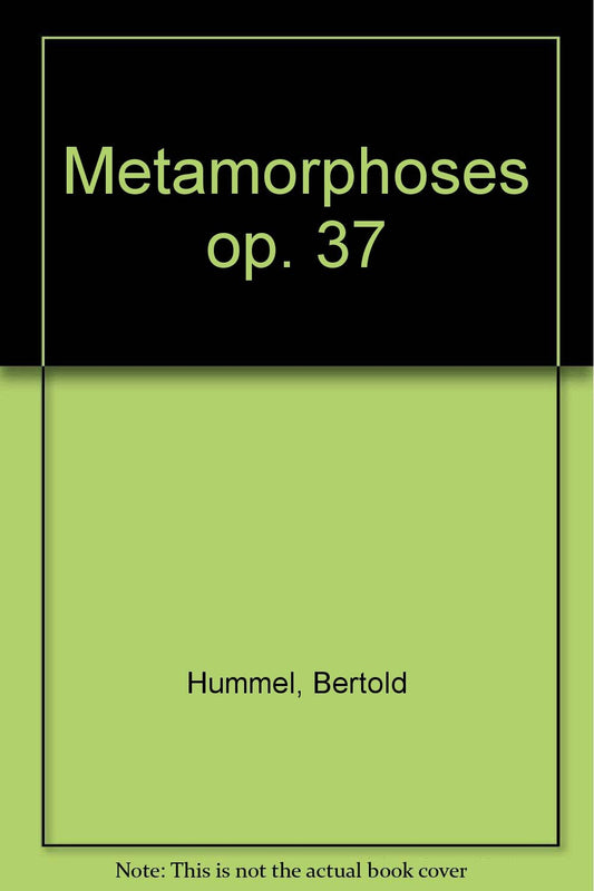 Metamorphoses: op. 37. guitar.