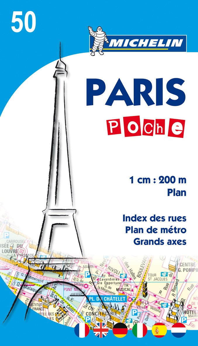 Michelin Paris Poche Map No. 50 (Pocket Map) (Maps/City (Michelin))