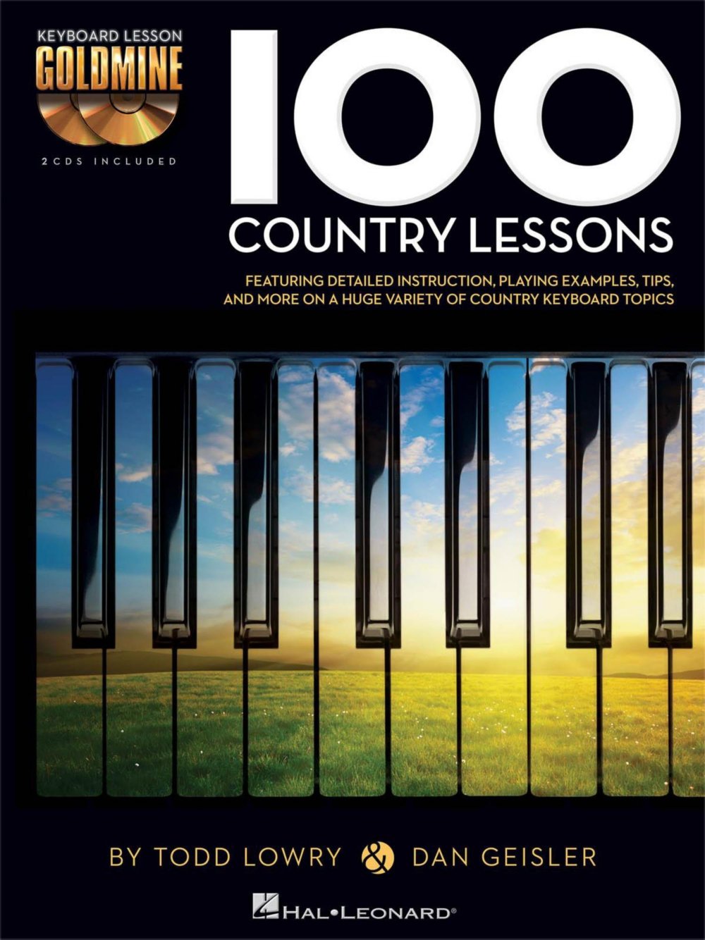 Hal Leonard 100 Country Lessons - Keyboard Lesson Goldmine Series Series Book/2-CD Pack