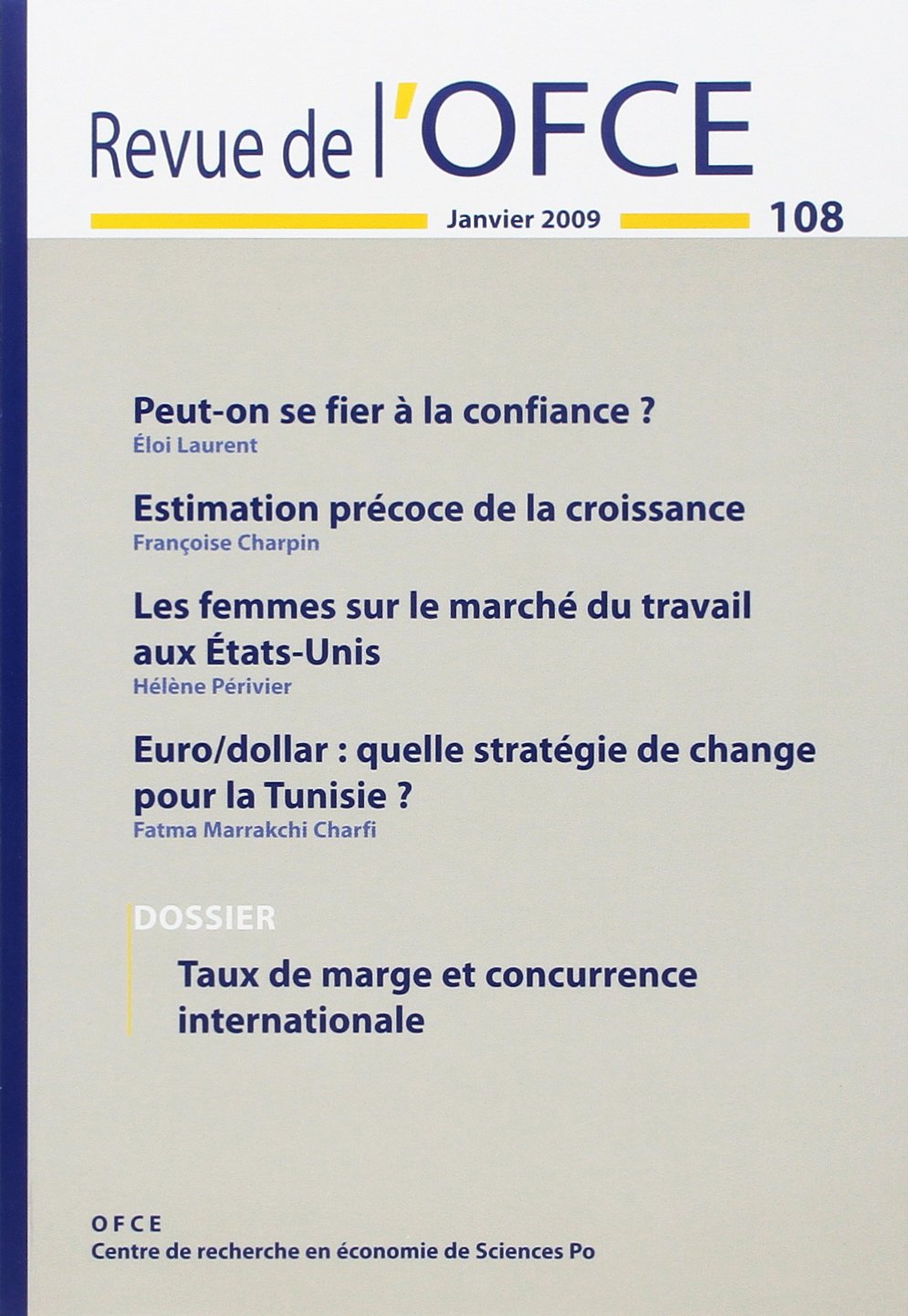 Revue de l Ofce 108