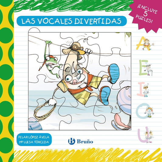 Las vocales divertidas - Libro puzle (Spanish Edition)
