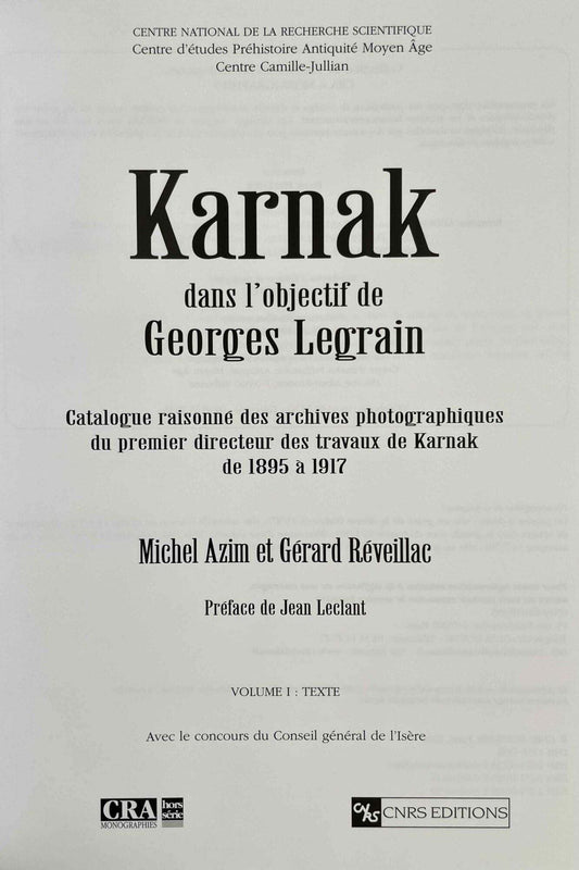 Cof.Karnak dans l'objectif de Georges Legrain HS 2 Vol.