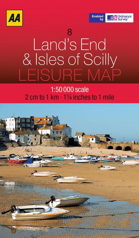 Leisure Map Lands End & Isles of Scilly (Aa Leisure Maps)