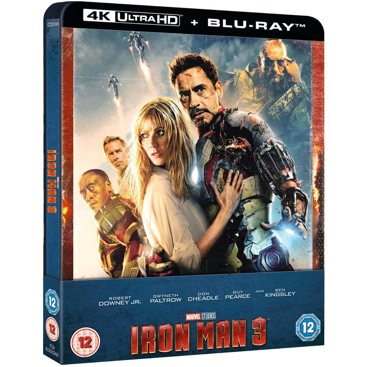 Iron Man 3 4K Ultra HD Steelbook Includes