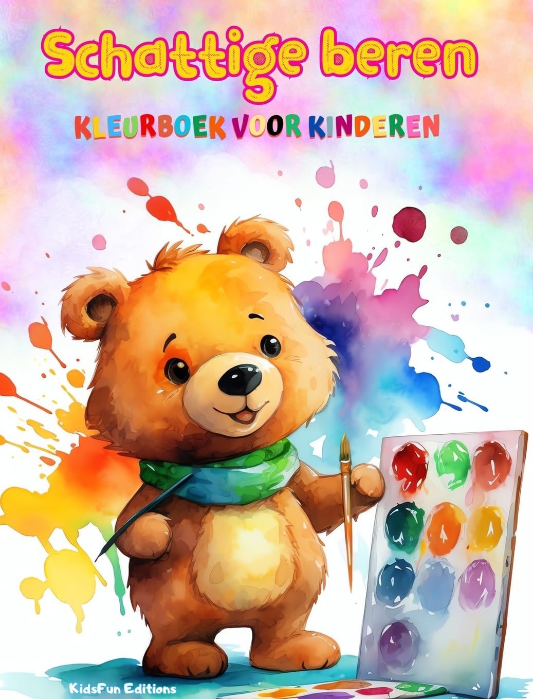 Schattige beren - Kleurboek voor kinderen - Creatieve en grappige scènes van lachende beren: Charmante tekeningen die cr