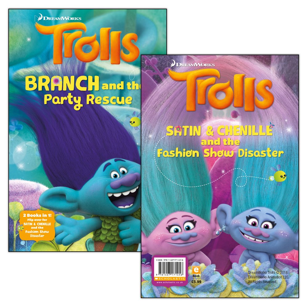 Branch and the Party Rescue and Satin & Chenille and the Fashion Show Disaster (flipbook) (DreamWorks TROLLS)