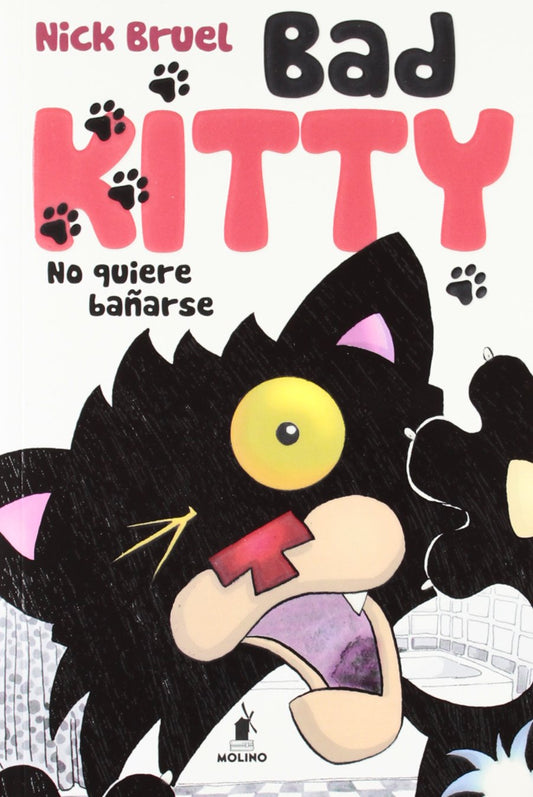 BAD KITTY NO QUIERE BAÑARSE