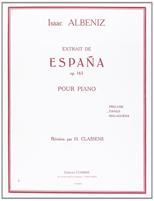 Espana Op.165 : Tango