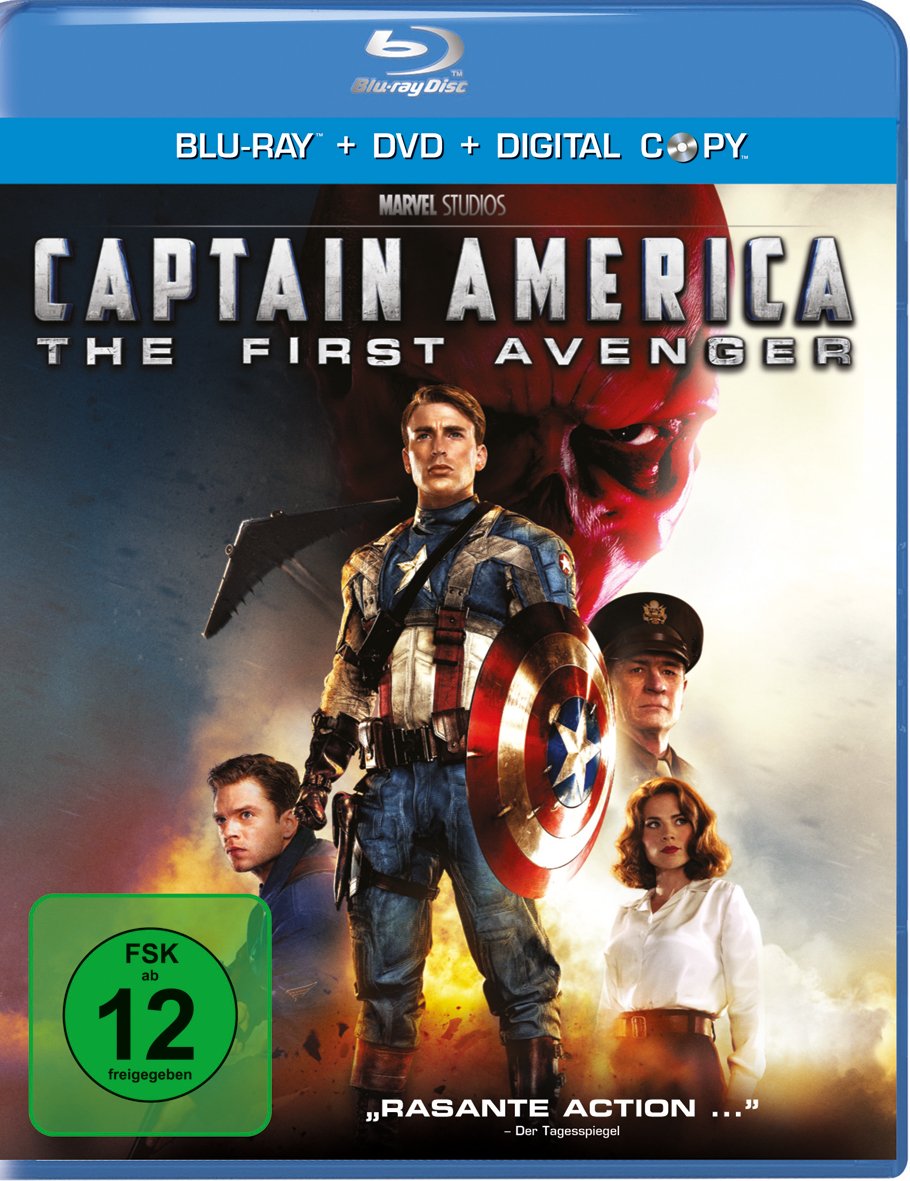 Captain America - The First Avenger, 1 Blu-ray + DVD + Digital Copy