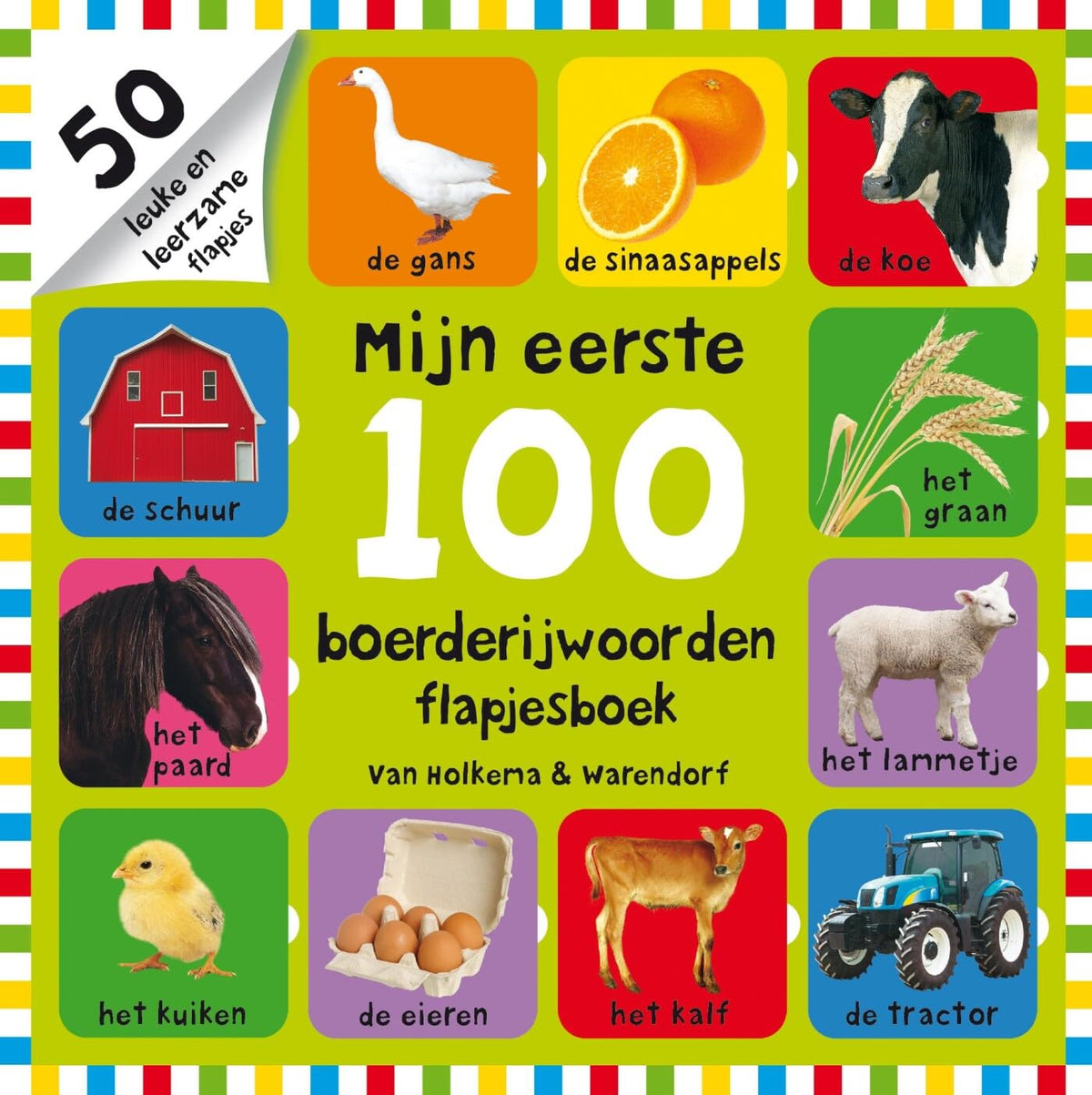 Mijn eerste 100 boerderijwoorden flapjesboek (Dutch Edition)