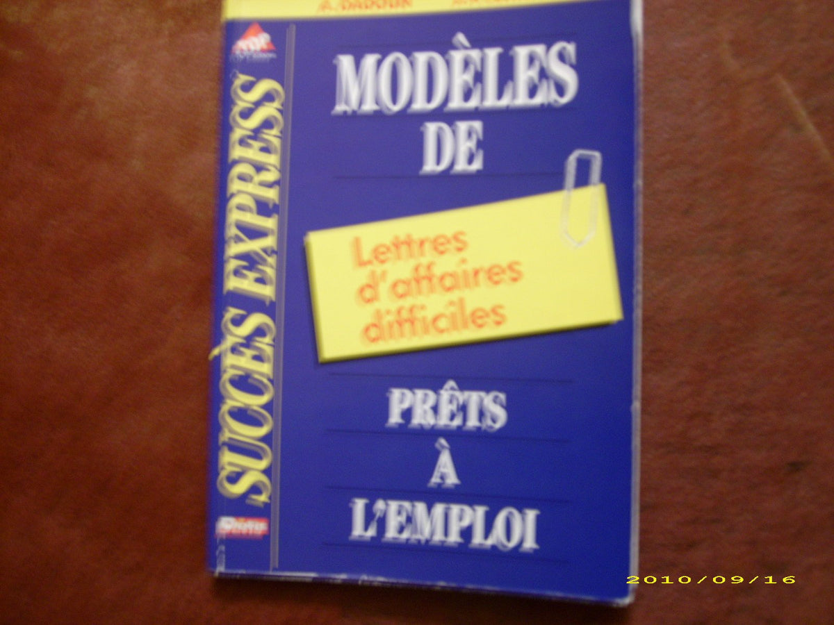 Modèles de lettres d'affaires difficiles, prêts à l'emploi