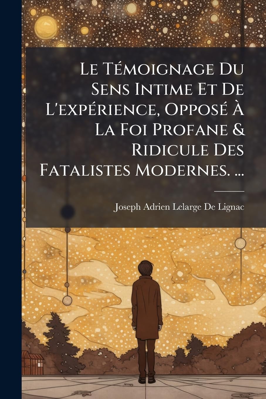 Le Témoignage Du Sens Intime Et De L'expérience, Opposé À La Foi Profane & Ridicule Des Fatalistes Modernes. ... (French