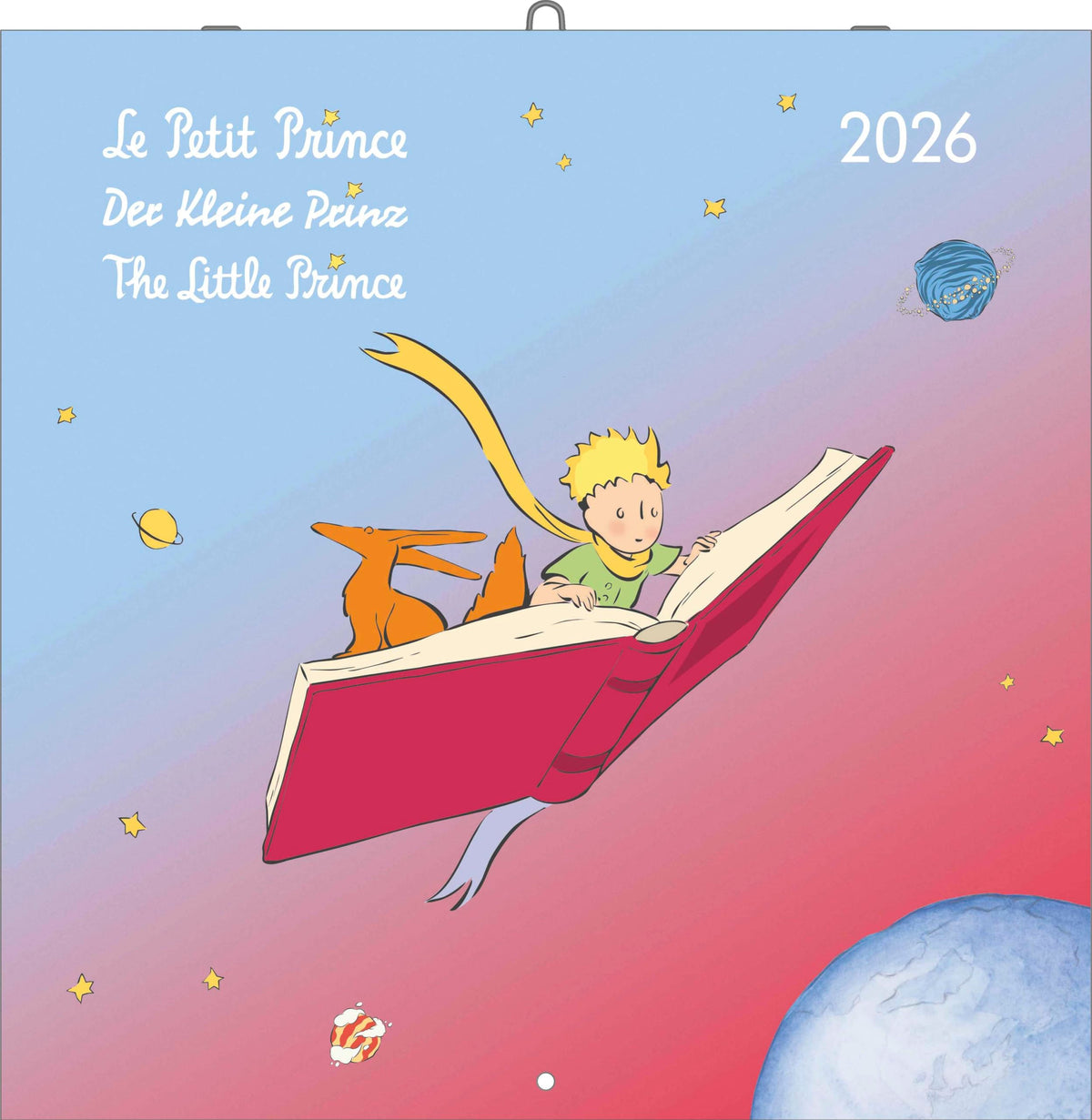 The Little Prince 2026 - Wall Calendar - Brochure Calendar - 30 x 30 - 30 x 60 cm Open - Children's Calendar - Illustrations: Le Petit Prince The Litt