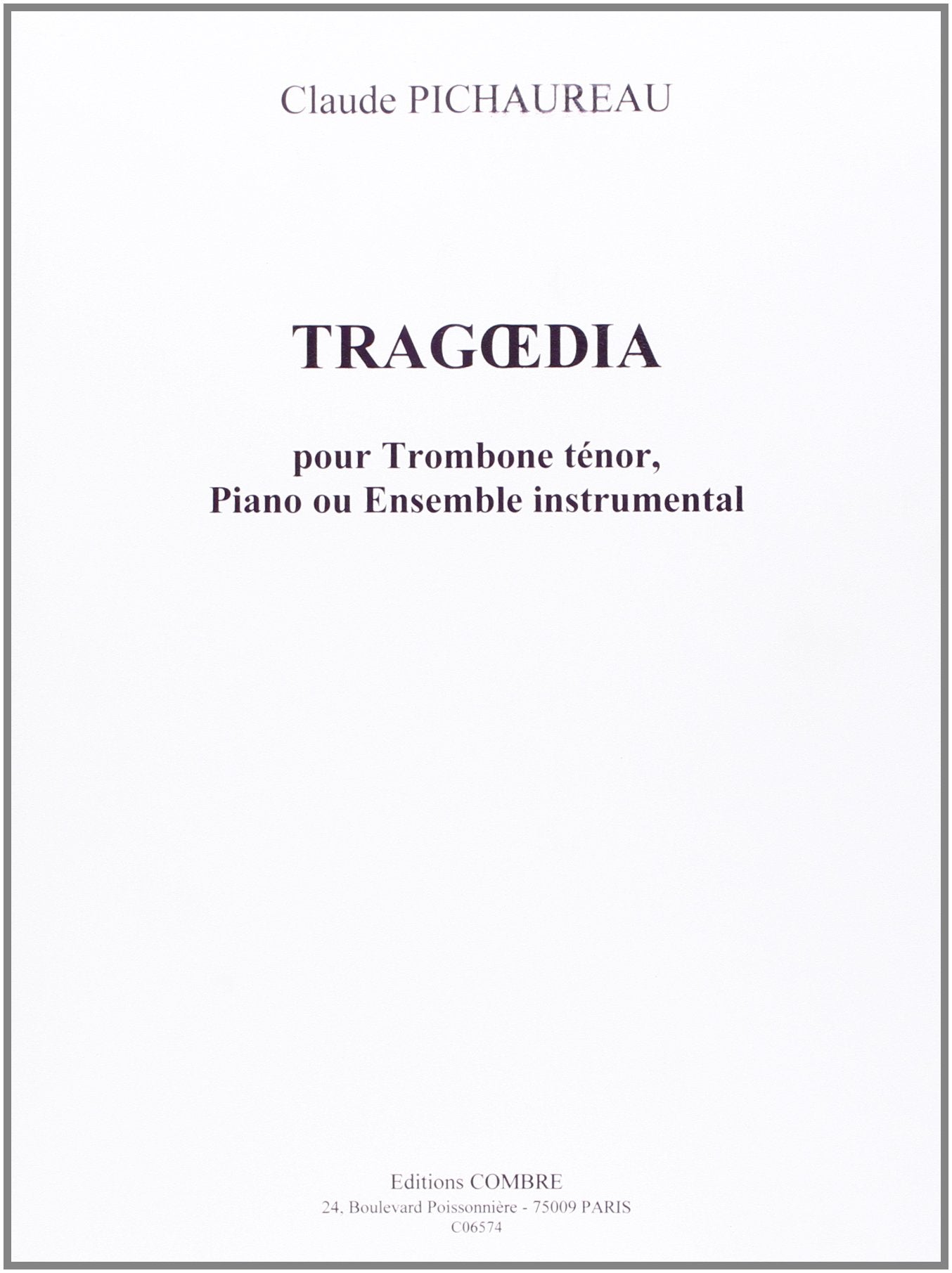 Pichaureau: Tragoedia, suite concertante