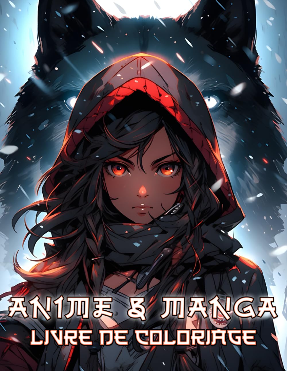 Livre De Coloriage Anime & Manga: Un livre volumineux qui compile de nombreux dessins mettant en scène des personnages c