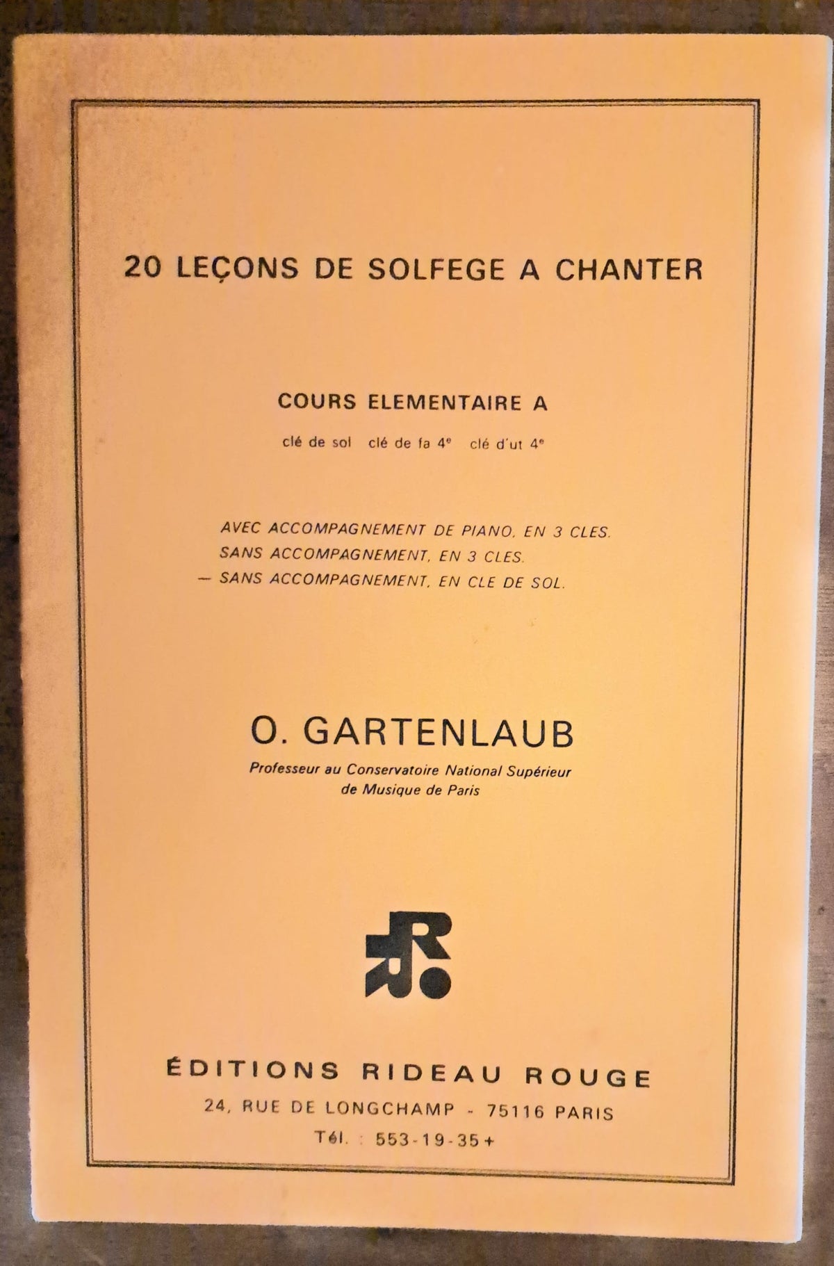 20 LECONS COURS EL.A SOL