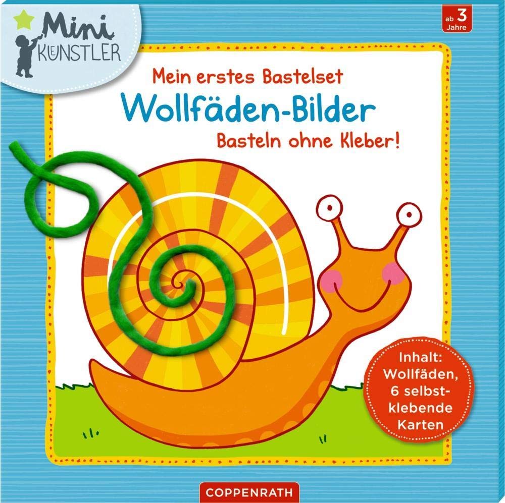 Mein erstes Bastelset: Wollfäden-Bilder