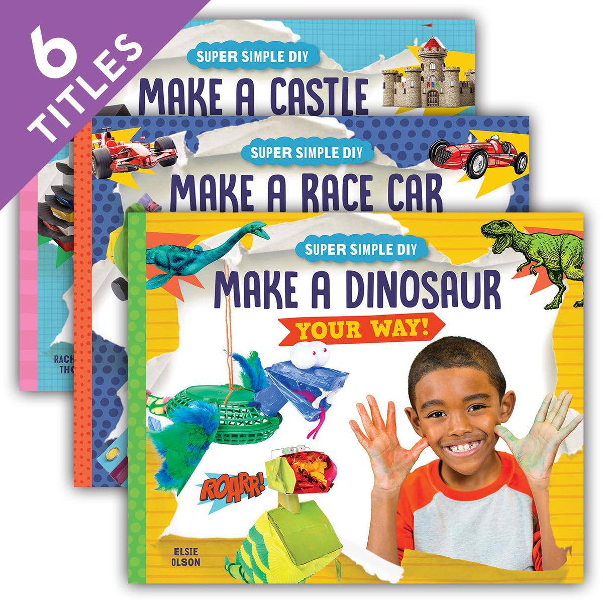 Super Simple Diy Set: Make a Castle Your Way! / Make a Dinosaur Your Way! / Make a mini Monster Your Way! / Make a Race