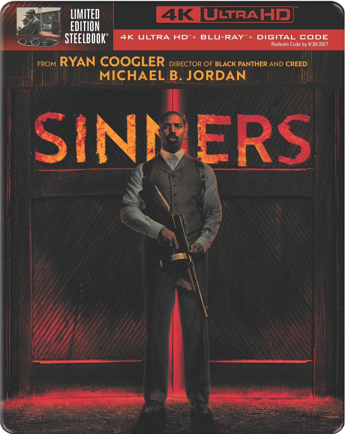 Sinners (4K Ultra Steelbook + Blu-ray + Digital)