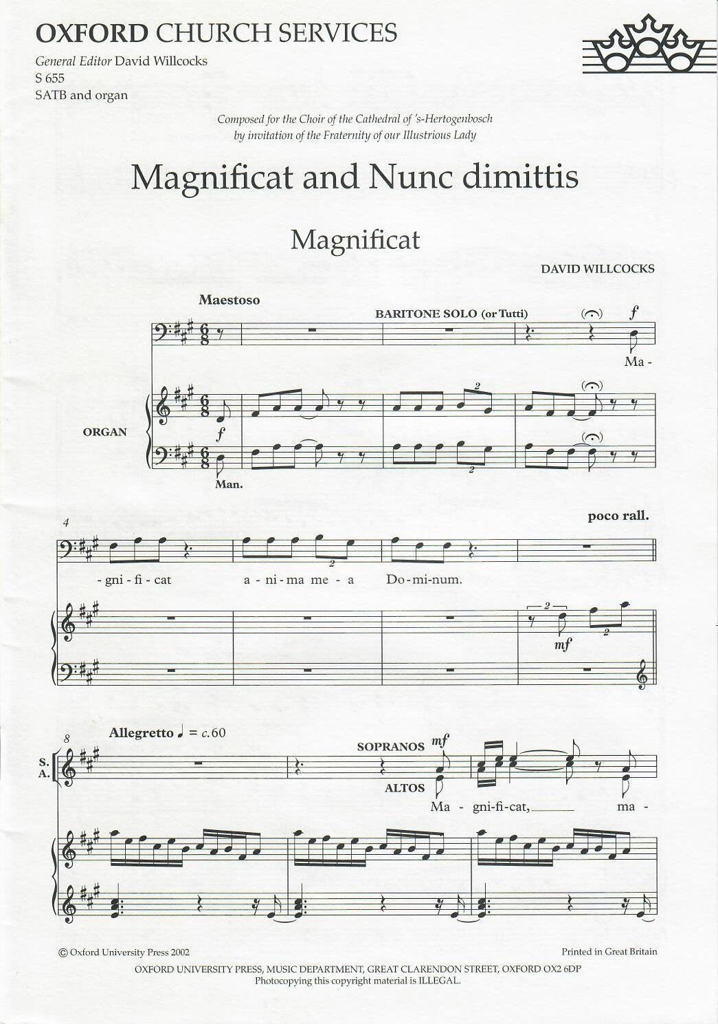 Magnificat and Nunc Dimittis