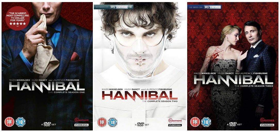 US TV Drama As Seen on SKY Living: Hannibal Complete Season 1-3 Collection + Bonus Features: First Look Featurette + For
