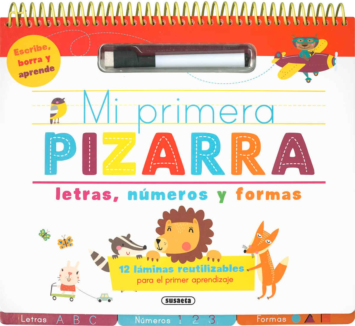 Mi primera pizarra de letras, números y formas