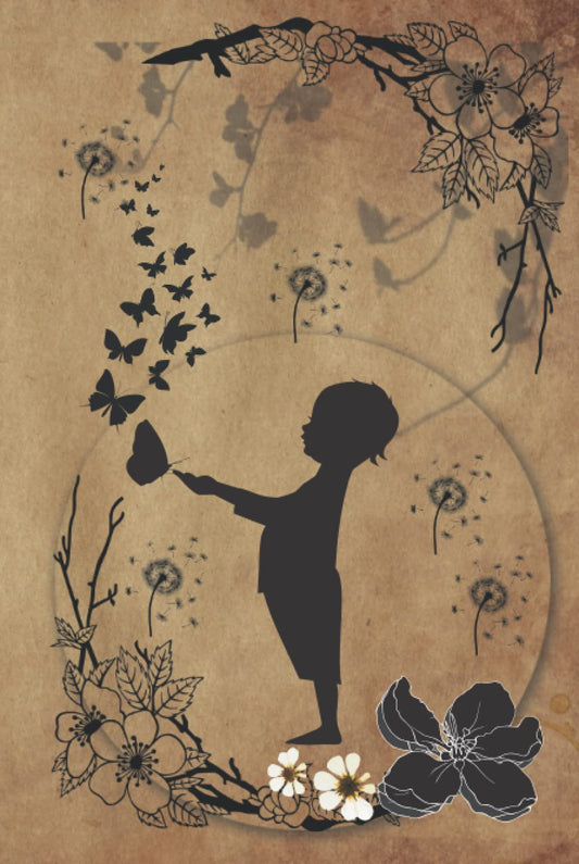 Butterflies and Black Lace Journal Notebook: Creative Writing, Affirmation Book, Note Taking, Diary, Ledger, Blank Page