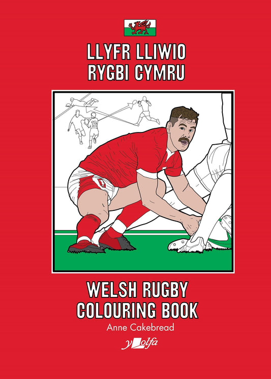 Llyfr Lliwio Rygbi Cymru | Welsh Rugby Colouring Book (English and Welsh Edition)