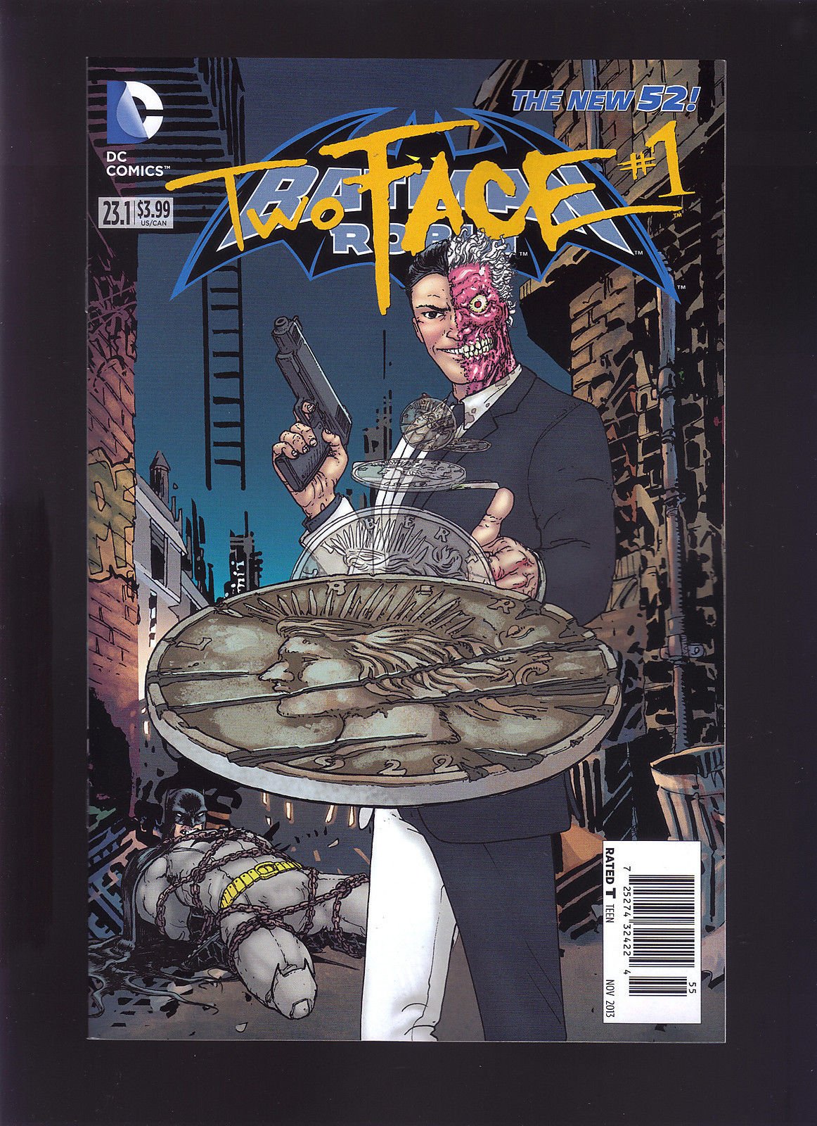 DC THE NEW 52! BATMAN AND ROBIN #23.1 TWO FACE #1 NEWSSTAND VARIANT SOLD OUT NOT