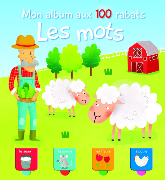 Les mots : mon album aux 100 rabats (French Edition)