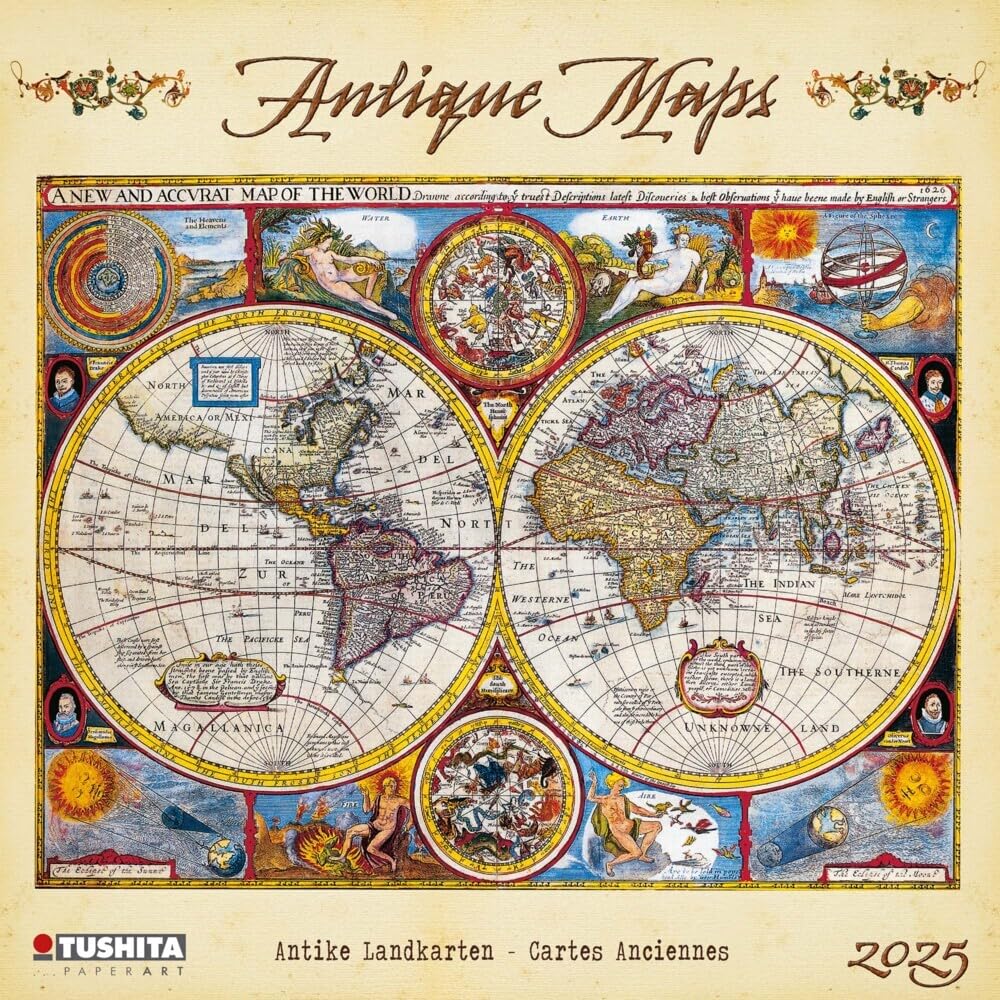 Antique Maps 2025: Calendar 2025 (Media Illustration)