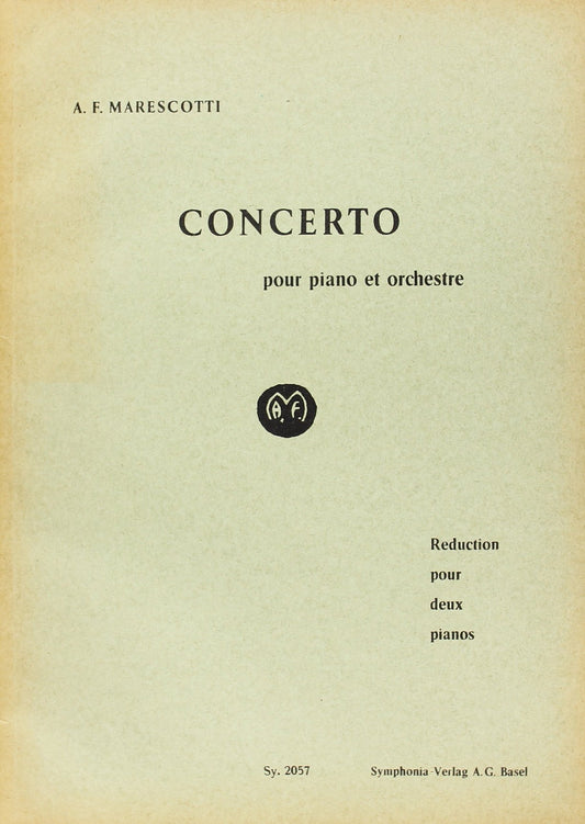 Marescotti: Concerto pour piano