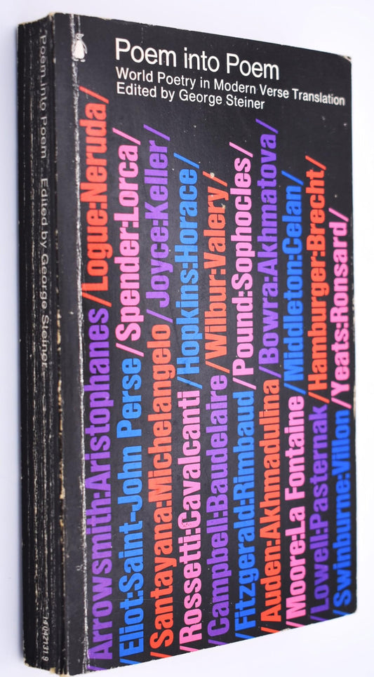 Poem into poem: World poetry in modern verse translation; (The Penguin poets)