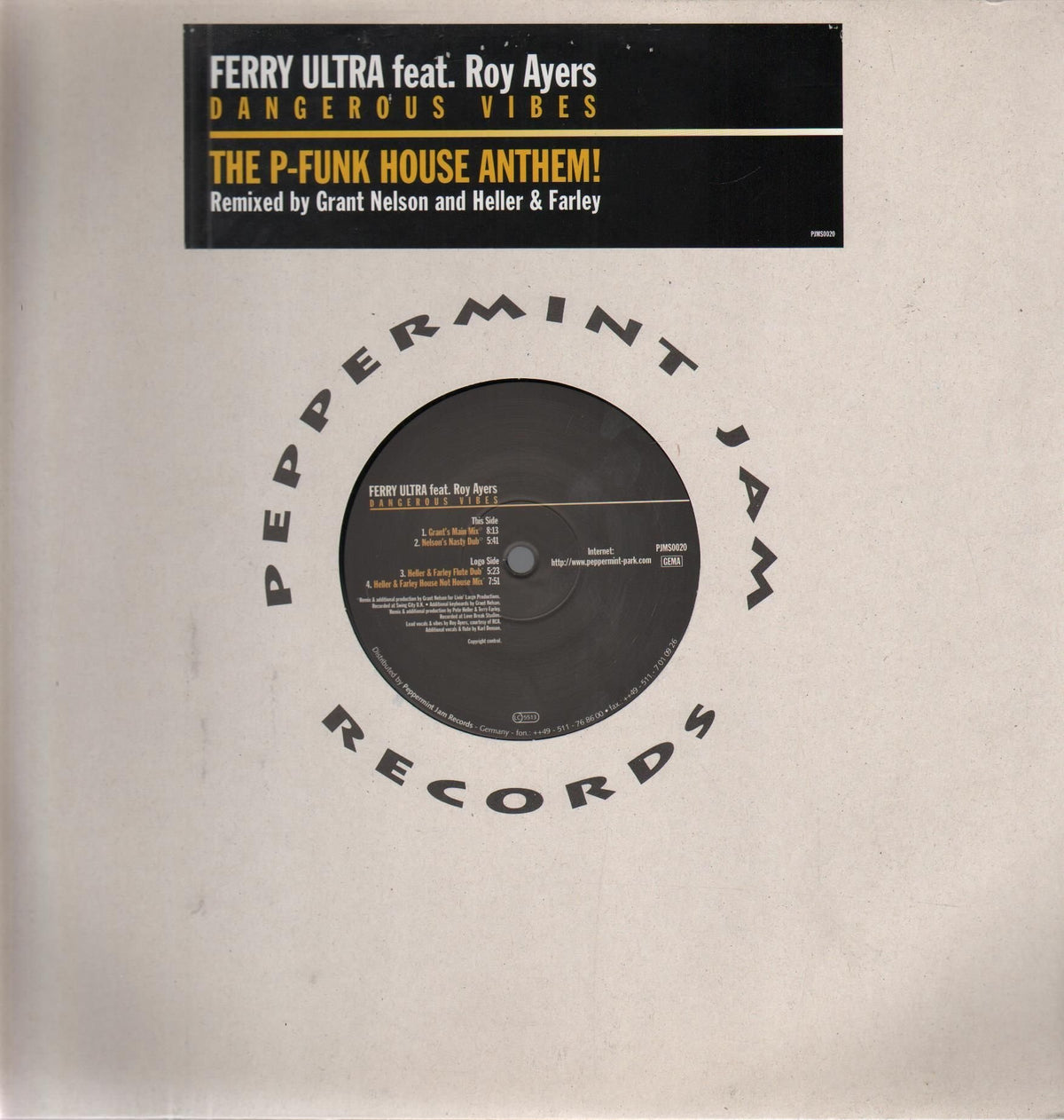 Ferry Ultra Feat. Roy Ayers - Dangerous Vibes - Peppermint Jam - PJMS0020