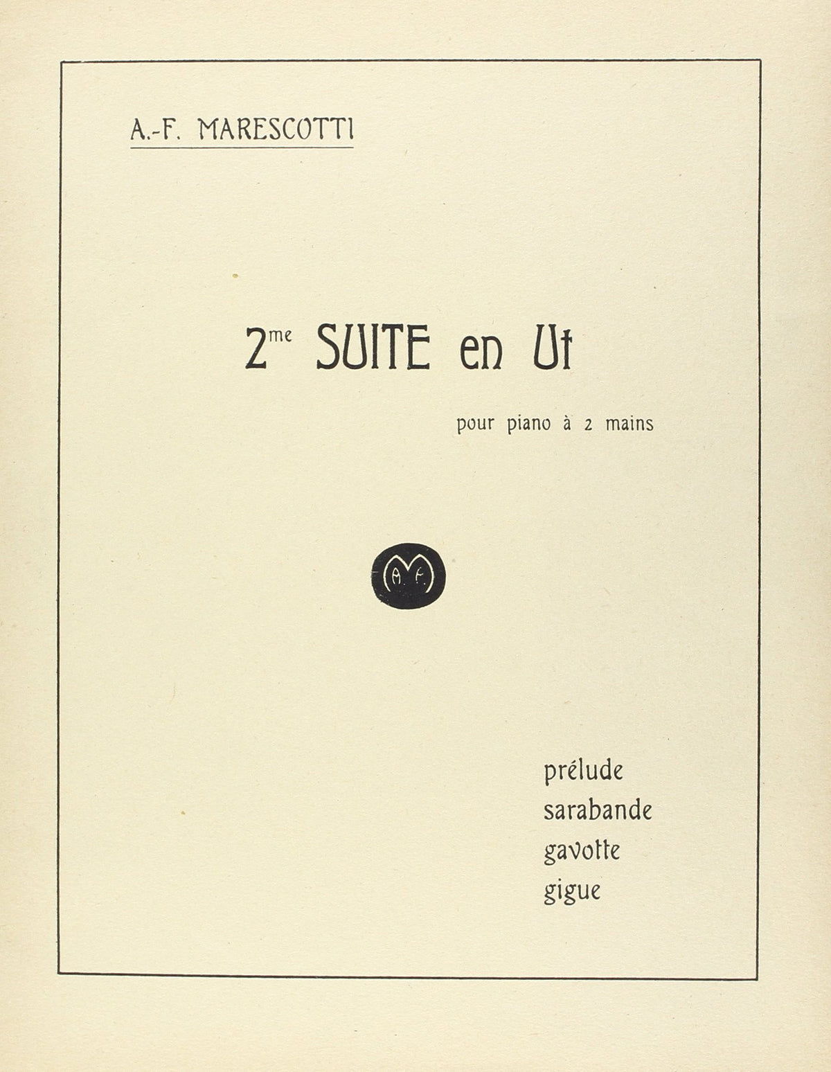 Marescotti: Suite No. 2 en Ut