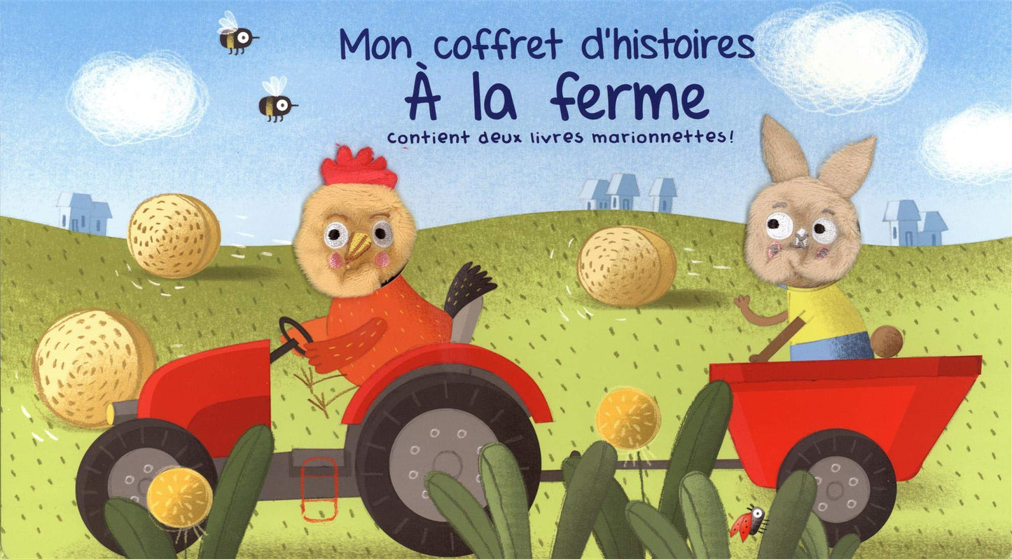 A la ferme: contient deux livres marionnettes !