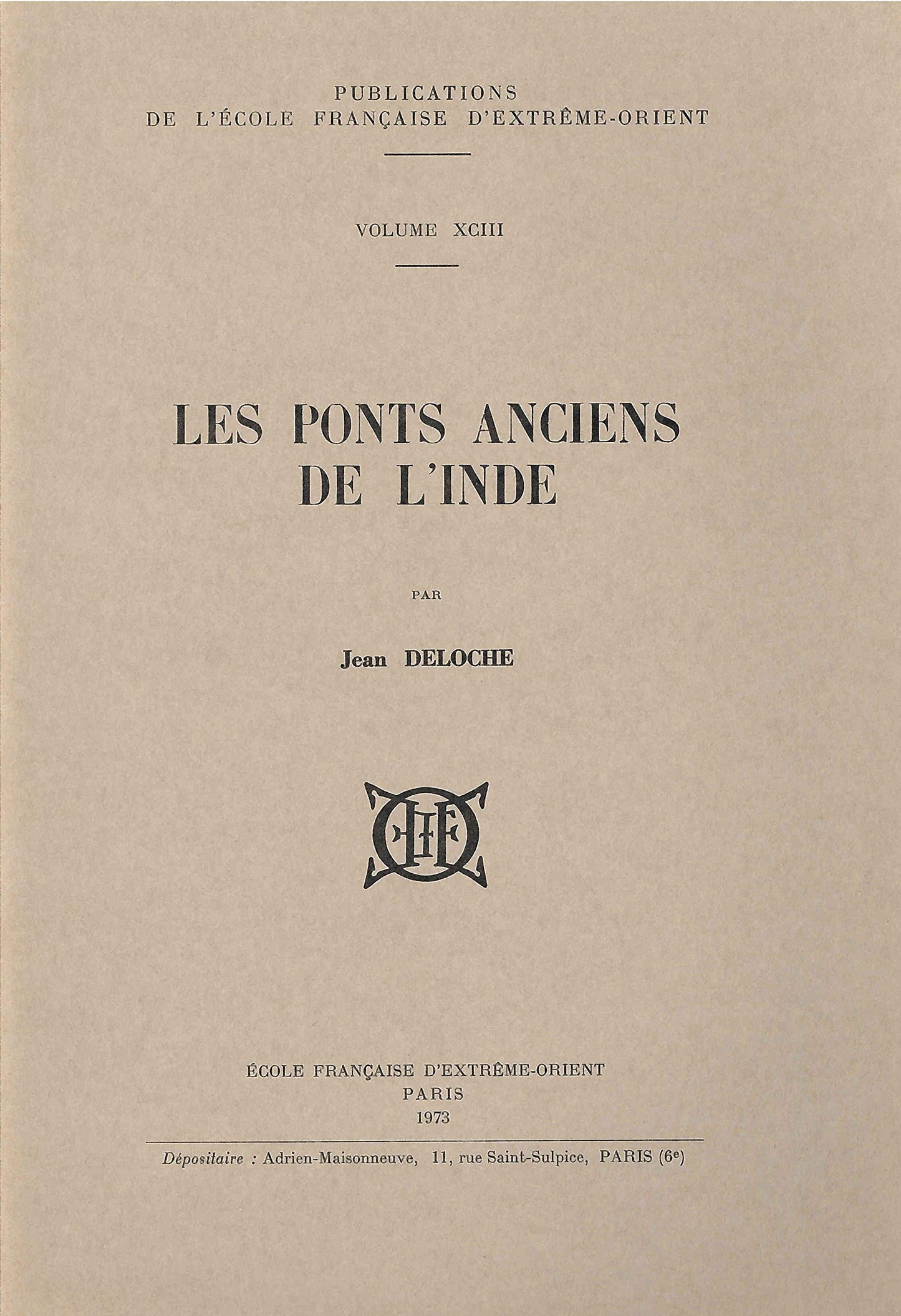 Les ponts anciens de l'Inde