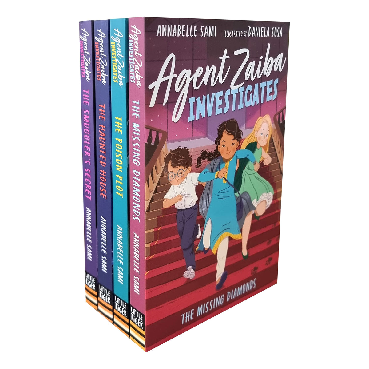 Agent Zaiba Investigates Series 4 Books Collection Set (The Missing Diamonds, The Poison Plot, The Haunted House & The S