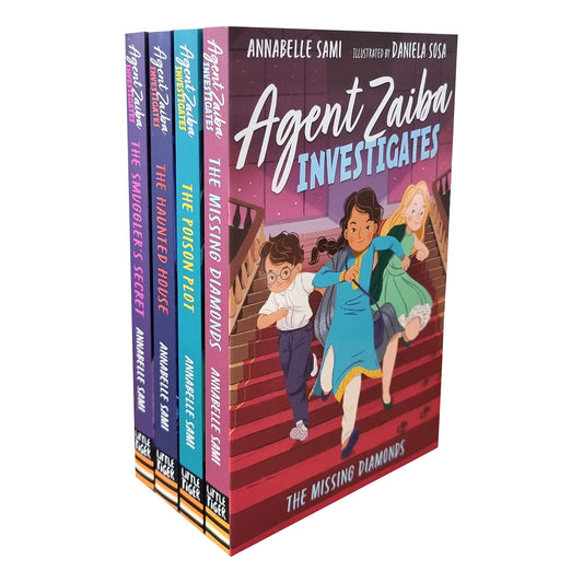 Agent Zaiba Investigates Series 4 Books Collection Set (The Missing Diamonds, The Poison Plot, The Haunted House & The S