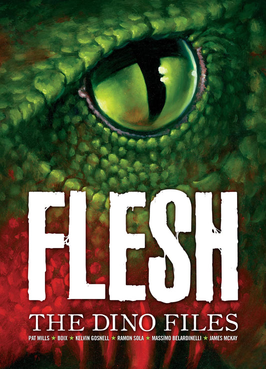 Flesh: The Dino Files. Authors, Pat Mills, Geoffrey Miller