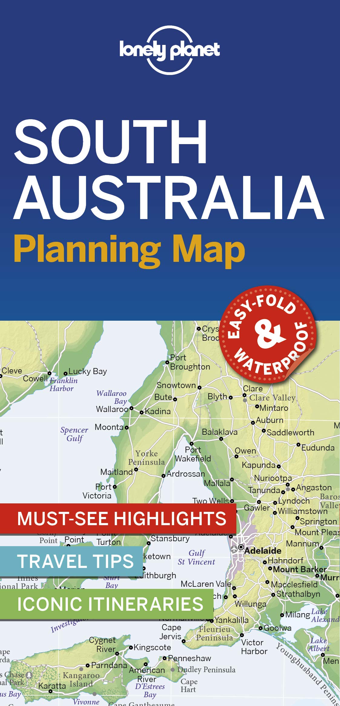 Lonely Planet South Australia Planning Map