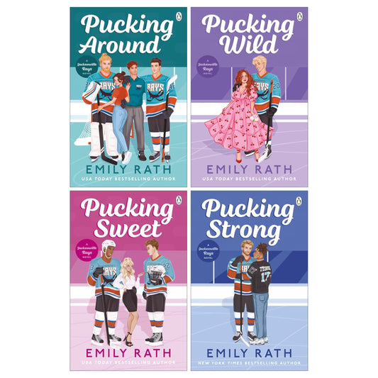 Jacksonville Rays Series 4 Books Collection Set By Emily Rath (Pucking Around, Pucking Wild, Pucking Sweet & Pucking Str