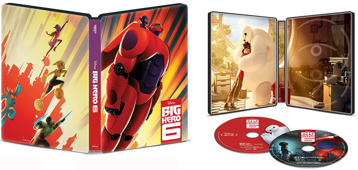 Disney's Big Hero 6 4K Limited Edition Collectible Steelbook; 4K + Blu Ray + Digital