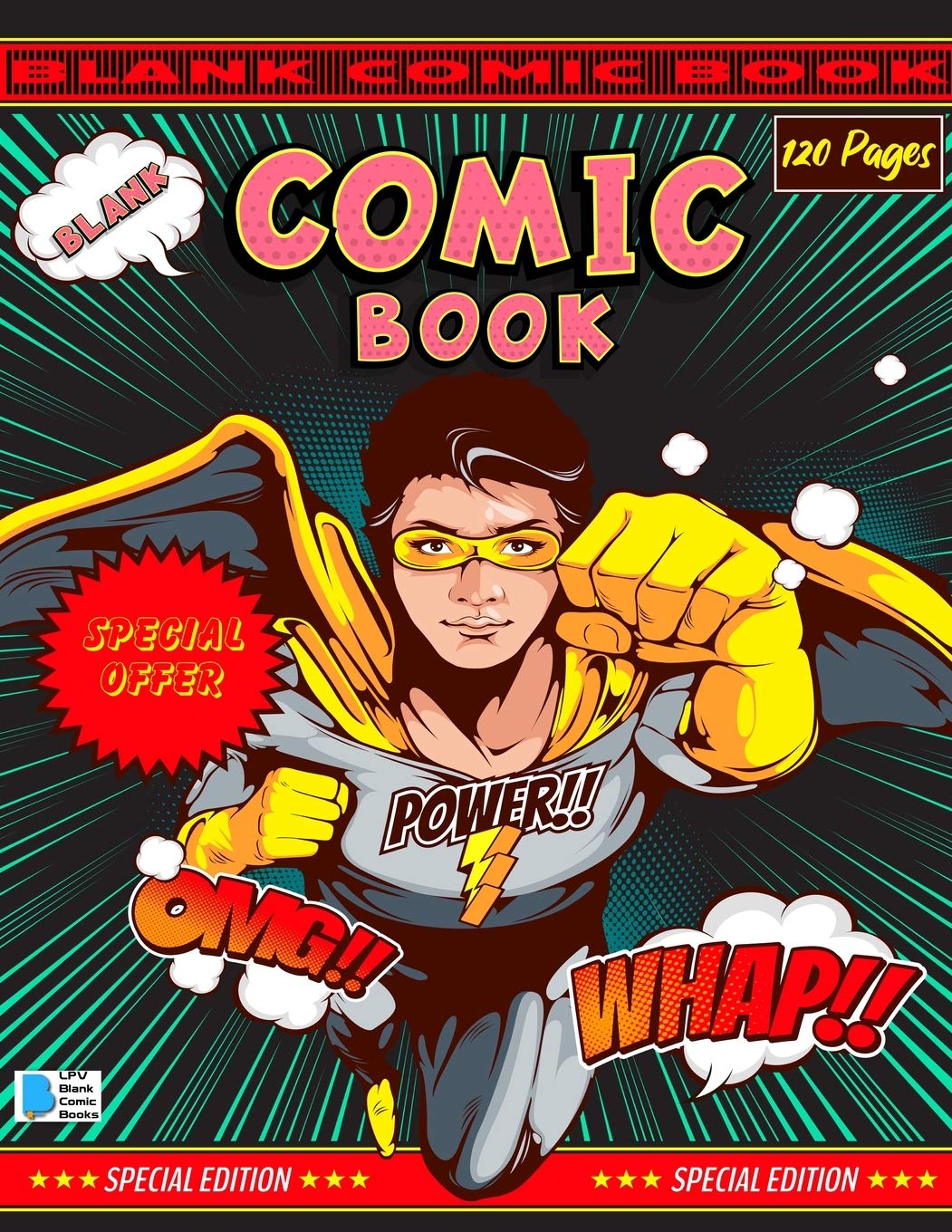 Blank Comic Book: Create Your Own Comics with this Comic Book Journal Notebook - 120 Pages of Fun and Unique Templates - A Large 8.5" x 11" Notebook ... - Cartoon / Comic Book With Lots of Templates