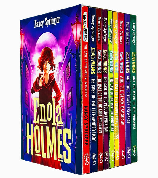 Enola Holmes Collection 9 Books Set By Nancy Springer (The Case of the Missing Marquess, The Case of the Left-Handed Lad