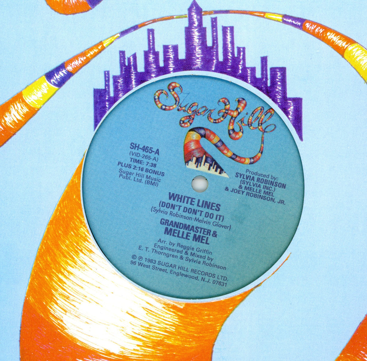 White Lines (Don't Do It)/Melle Mel's Groove(12 Inch Single Record/Vinyl)