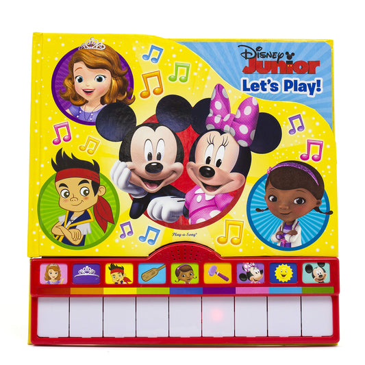 Disney Junior Mickey Mouse, Minnie and More! - Let's Play! Piano Songbook with Built-In Keyboard - PI Kids